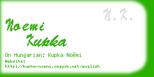 noemi kupka business card